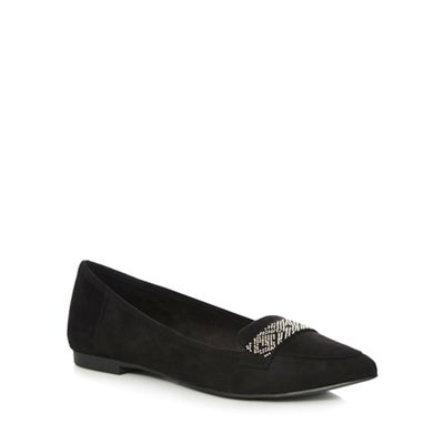Call It Spring Black 'Onelle Letampon' flat shoes